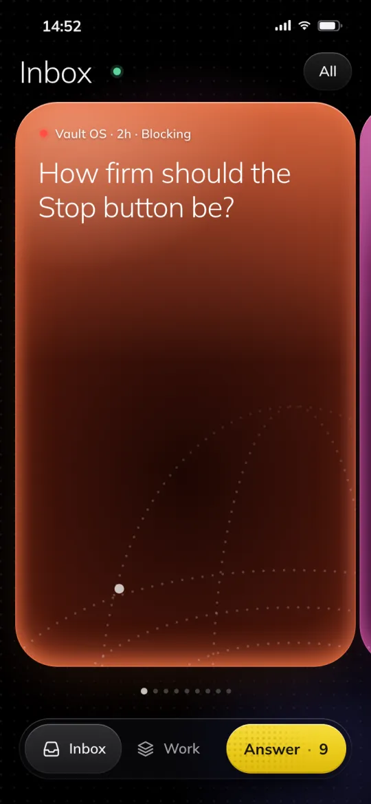 App clip: answering a question in one tap, sample content