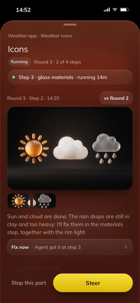 App clip: marking a spot on a result, sample content